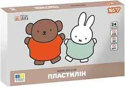 Пластилін 24 кольори, 480 г Miffy 540722 Yes