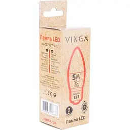 Лампочка Vinga VL-C37E27-53L - мініатюра 2