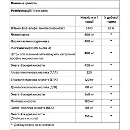 Комплекс жирів Омега 3-6-9 Haya Labs Omega 3-6-9 1200 мг 100 гель капсул - мініатюра 3