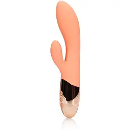Вібратор-кролик Loveline Ultra Soft Silicone 22 см (помаранчевий)