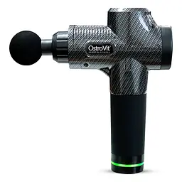 Масажер OstroVit Body Massage Gun у кейсі з насадками Black - мініатюра 2