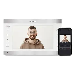 Відеодомофон SL-10IPTHD SILVER+WHITE Slinex (83-00044) - мініатюра 2