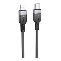 Кабель синхронізації Hoco X109 Silicone PD27W/3A Type-C to Lightning 2m Black (35918_3605821) - мініатюра 2