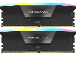 Модуль пам'яті Corsair 32 GB (2x16GB) DDR5 6000 MHz Vengeance RGB (CMH32GX5M2E6000C36)