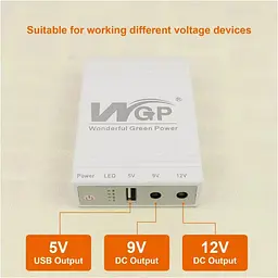 Джерело безперебійного живлення [ДБЖ] для роутера WGP Multi DC UPS White [110467] - мініатюра 2