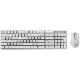 Комплект (клавіатура, миша) бездротовий Gembird White (KBS-WMS-01-W-CYRL)