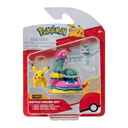 Набір ігрових фігурок Pokemon полімер 7,6 см Мачоп Пікачу Алола Мак