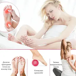 Масажний м'ячик EasyFit Goober з шипами зелений - мініатюра 4