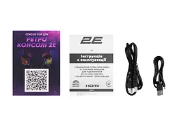 2E Ігрова консоль 16bit HDMI (2 бездротових геймпада 913 ігор) - мініатюра 2