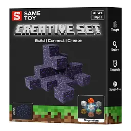 Магнітний конструктор Same Toy Creative Set Obsidian 20 ел. (MCRAFT-4931-SM)