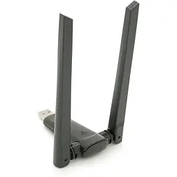 Бездротовий мережний адаптер Voltronic Wi-Fi-USB Merlion LV-UAC21, RTL8811CU, з 2-ма антенами 10см, 802.11 a/b/g/n, 600MB, 2.4 GHz, Blister Q50 - мініатюра 3