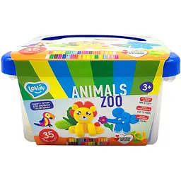 Набор для лепки с тестом Lovin Zoo Animals Box 41221