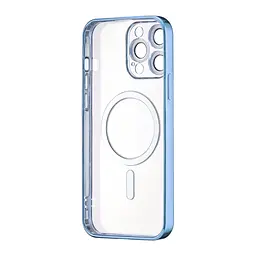 Чохол Ductil Metallic Edge with MagSafe (Protected Camera & Lens) iPhone 13 Pro Max Light Blue - мініатюра 3