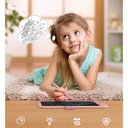 Дитячий LCD планшет для малювання Urmywo Єдиноріг 10” Multicolor рожевий (К1009pink) - мініатюра 5