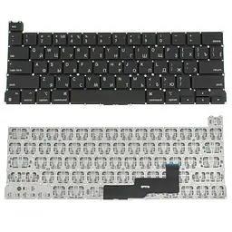 Клавіатура для ноутбука APPLE (MacBook Pro: A2338 (2020)) rus чорний без підсвічування клавіш