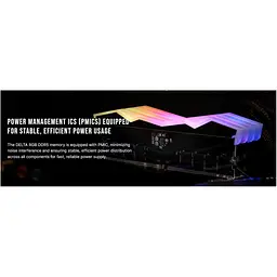 Модуль пам'яті Team DDR5 16GB (2x8) T-Force Delta 6000MHz RGB Black (FF3D516G6000HC38ADC01) - мініатюра 9