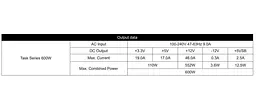Блок живлення Chieftec Task 600W 80+ Bronze (TPS-600S) Black - мініатюра 7