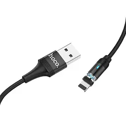 Кабель Hoco U76 Pisces Cable USB to Lightning 3A 1,2m Black