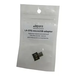 Перехідник OTG Micro to USB AF Lapara (LA-OTG-microUSB-adaptor) - мініатюра 3