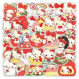 Стікерпак Набір наклейок GeekLand Hello Kitty Хелло Кітті 55 штук SP HK 03 - мініатюра 3