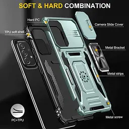 Ударостійкий чохол Camshield Army Ring для Samsung Galaxy A53 5G Зелений / Light Green - мініатюра 5