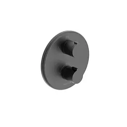 Термостат прихованого монтажу на 3 споживачі Imprese Kucera black matt f04603410AD, Чорний матовий