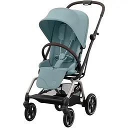 Коляска Cybex Eezy S Twist+ 2 TPE B Stormy Blue з бампером сіро-блакитна (524000111) - мініатюра 2