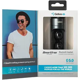 Навушники Stereo Bluetooth Headset Gelius Pro SmartFree GP-HBT015 Black - мініатюра 5