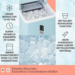 Льодогенератор Klarstein Albaron Bullet Ice 12 кг (10040344) - мініатюра 6