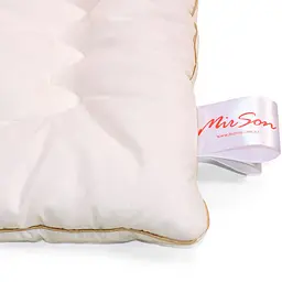 Ковдра вовняна MirSon Gold Silk Hand Made №167, літня, 200x220 см, біла - мініатюра 6