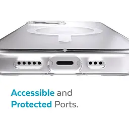 Протиударний прозорий чохол для iPhone 13 / 14 / 15 Speck Presidio Clear Case MagSafe (150553-3240) - мініатюра 5
