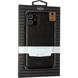 Чохол накладка Kajsa Luxe iPhone 11 шкіряний чорний - мініатюра 5