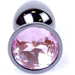 Анальна пробка Boss Of Toys Boss Series - Jewellery Dark Silver Plug Rose S, BS6400027, Срібний /Світло-рожевий - мініатюра 2