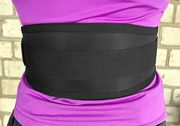 Пояс атлетичний EasyFit розмір XL 90-110 см Чорний (EF-0004-XL) - мініатюра 7
