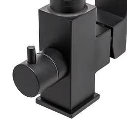 Змішувач для кухні на дві води Wezer PRO4C-02-BLACK, нержавіюча сталь, чорний, Чорний матовий - мініатюра 2
