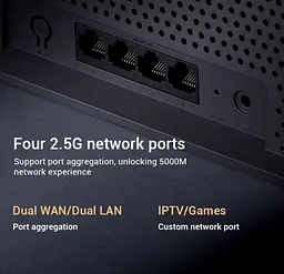 Wi-Fi Роутер Xiaomi BE6500 (підтримка Wi-Fi 7, швидкість до 6453 Мбіт/с) - мініатюра 3