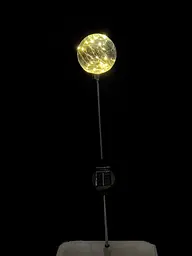 Садовий світильник SunLamp на сонячній батареї — куля 20 см, 20 LED, тепло-біле світло, 2 шт. - мініатюра 6