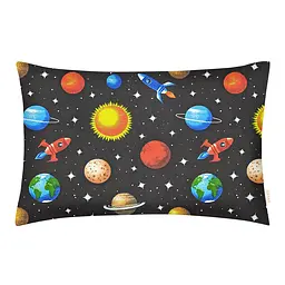 Комплект постільної білизни Cosas підлітковий з простирадлом на резинці SPACE CS3 160 x 220 см (SpaceBlack_El90-Summer99_155) - мініатюра 3