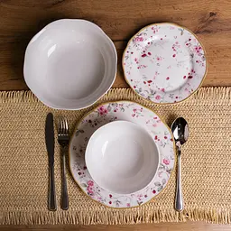 Столовий фарфоровий сервіз на 6 персон Strawberries Yiwu HP-7-716 - мініатюра 2