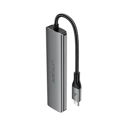 HUB адаптер ACEFAST USB-C 5-in-1 HUB docking station J16 | 0.15m, 4K, PD90W, 5Gbps | - мініатюра 2