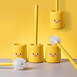 Йоршик для унітазу із пластику з м'якою щетиною Yellow Duck, Kitchen Master Жовтий 87616 - мініатюра 4