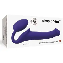 Безремневий страпон Strap-On-Me Violet M повністю регульований діаметр 3.3 см - мініатюра 5