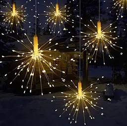 Різдвяна підвісна гірлянда Феєрверк 450 led, 5 гілок