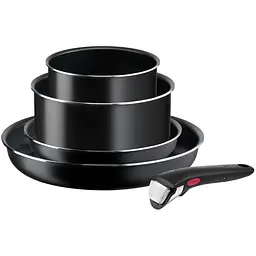 Набір посуду Tefal Ingenio Easy Cook & Clean 4 предмети чориний (L1539543)