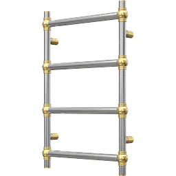 Водяна рушникосушка Navin Retro 500x800 Золоті кулі 12-028153-3680, Золотий