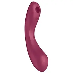 Вакуумний стимулятор клітора з вібрацією Satisfyer Curvy Trinity 1 бордовий