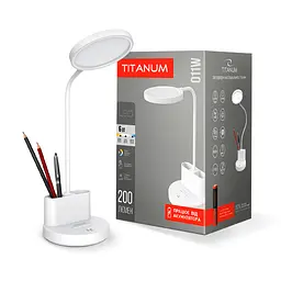 LED лампа настiльна з акумулятором TITANUM TLTF-011W 6W 2700-6000K TITANUM (27413-000)