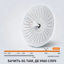 Антена параболічна 4G 5G MIMO SUNCOMM AN-Q26 22 дБі 1710-4200 МГц вулична спрямована - мініатюра 7
