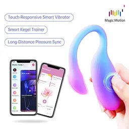 Смарт-віброяйце Magic Motion Flamingo Max Blue 2 в 1: віброяйце та тренажер Кегеля, 10 режимів - мініатюра 5
