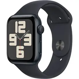Apple Watch SE 2 GPS 44mm Midnight Aluminium with Midnight Sport Band M/L MRE93 UA - мініатюра 2